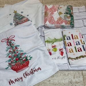 Festive Christmas Kitchen Towel Set of Seven